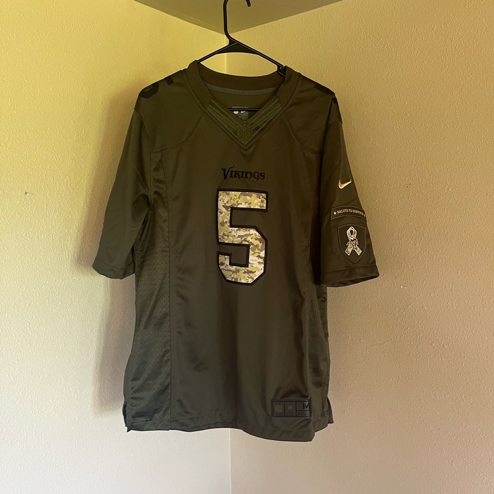 Minnesota Vikings “Salute to Service” Teddy Bridgewater Jersey